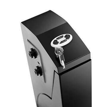 GOJOOASIS Gun Safe Quick Access Under Desk Pistol Security Handgun Storage Box with Keypad and 2 Bac...