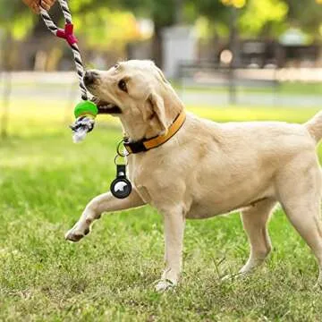 Stylish Supfine Leather AirTag Holder for Apple AirTags