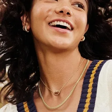 Kendra Scott Football Necklace in Orange Goldstone - Fashion Jewelry