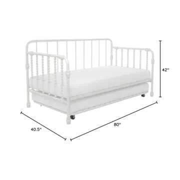 Little Seeds Wren Metal Daybed with Trundle for Kids