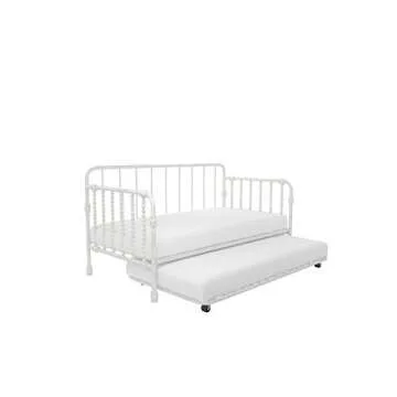 Little Seeds Wren Metal Daybed with Trundle for Kids