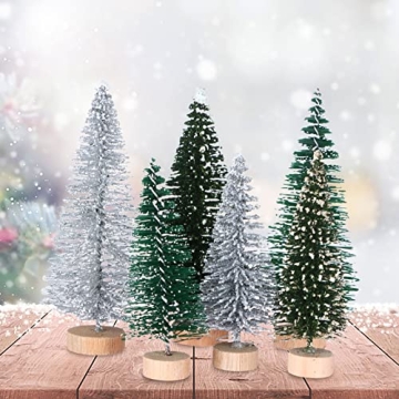 18Pcs Miniature Pine Trees Perfect for Christmas Crafting