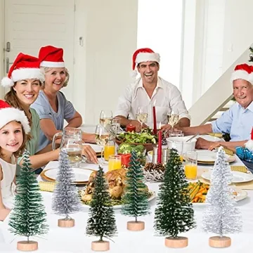 18Pcs Miniature Pine Trees Perfect for Christmas Crafting