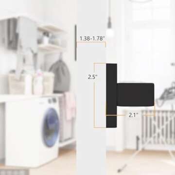 Probrico Matte Black Dummy Door Handles - 4 Pack Style