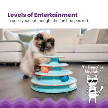 Catstages Chase Meowtain Interactive 4-Tier Cat Track Toy