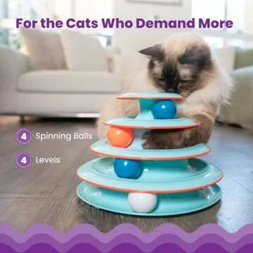 Engaging 4-Tier Cat Track Toy for Endless Fun