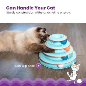 Engaging 4-Tier Cat Track Toy for Endless Fun