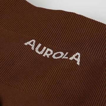 AUROLA Dream Collection Women Workout Shorts High Waist Gym Shorts, Scrunch Butt Seamless Athletic Shorts,Cappuccino,XS
