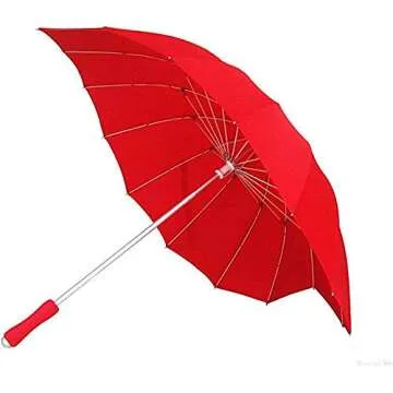 KXCFCYS Forever Love Parasol Red Heart Shaped Girls Umbrella for Valentine, Wedding, Engagement and ...