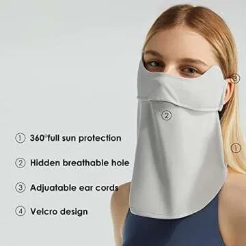 OHRAIN Neck Gaiter with UPF 50+ Sun Protection for All