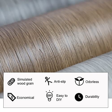 Oxdigi Peel and Stick Vinyl Flooring Roll 15.7"x118"