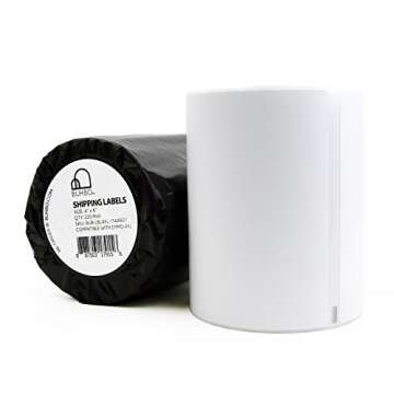 Buhbo Compatible with DYMO LabelWriter 4XL 4" x 6" Shipping Label 1744907, White (220 Per Roll)