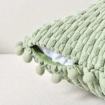 Sage Green Decorative Pillow Covers – 18x18 Soft & Chic