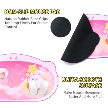 WISHAVEN Kirby Black Hole Mouse Pad - Cute Kawaii Design