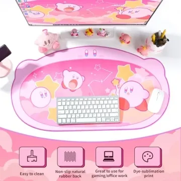 WISHAVEN Kirby Black Hole Mouse Pad - Cute Kawaii Design