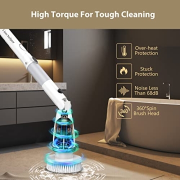 Electric Spin Scrubber for Effortless Home Cleaning