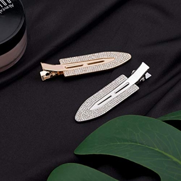 PAGOW Rhinestone No Bend Hair Clips - Stylish & Functional