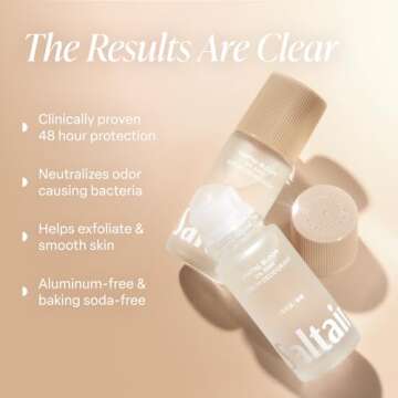 Saltair Serum Deodorant Santal Bloom 2 Pack. 5% AHA Formula. Lactic Acid and Mandelic Acid Deodorant...