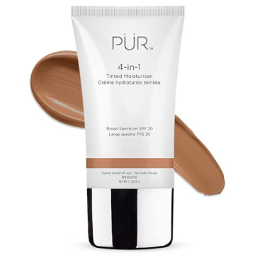 PUR Beauty 4-in-1 Tinted Moisturizer with SPF 20 - Hydrating Skin Tint Face Moisturizer, Primer & Fo...