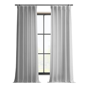 HPD Half Price Drapes Faux Linen Curtains - Elegant Room Darkening 84"