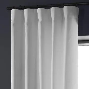 HPD Faux Linen Room Darkening Curtains - 84 Inches