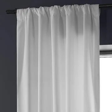 HPD Faux Linen Room Darkening Curtains - 84 Inches