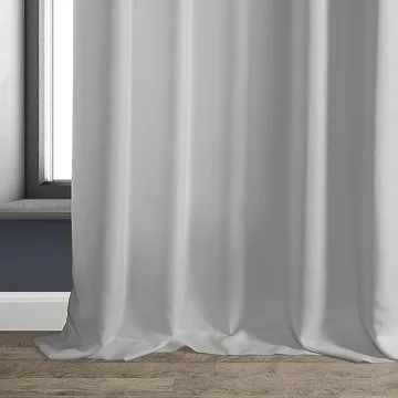 HPD Faux Linen Room Darkening Curtains - 84 Inches