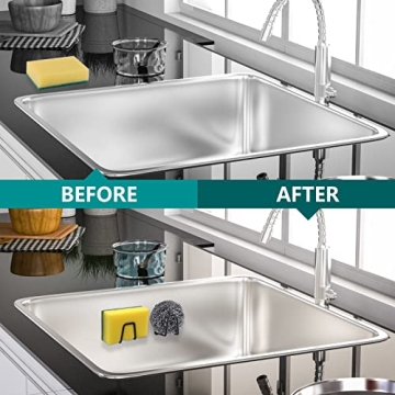 Hesento Sponge Holder - Strong, Waterproof Kitchen Storage