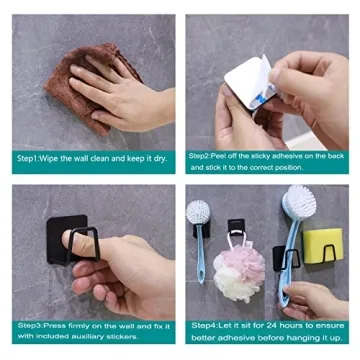 Hesento Sponge Holder - Strong, Waterproof Kitchen Storage