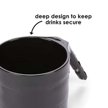 Diono Car Seat Cup Holders For Radian, Everett And Rainier Car Seats, Pack Of 2 Cup Holders, Black