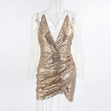 Stylish Women’s Sequin Bodycon Mini Dress for Parties