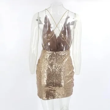 Stylish Women’s Sequin Bodycon Mini Dress for Parties