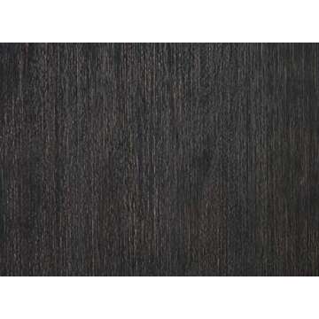 Signature Design by Ashley Tyler Creek Modern Farmhouse Upholstered Dining Room Bench, Antique Black Finish