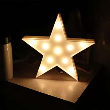 AUSAYE 3 PCS 3D Crescent Moon Light Cloud Led Star Lamp, Decorative Night Lights Room Decor NightLig...