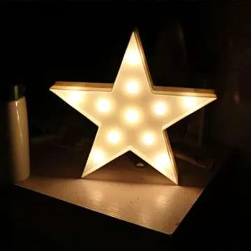 AUSAYE 3 PCS 3D Crescent Moon Light - Cloud LED Star Lamp