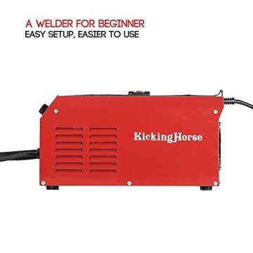 KICKINGHORSE F130 CSA/US Certified Gasless MIG Welder - Lightweight & User-Friendly