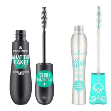 essence What the Fake! Volumizing & Lengthening Fiber Mascara & Lash Princess Mascara Primer Bundle