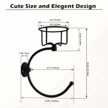 Stylish Wall-Mounted Hand Towel Holder with Candle Decor