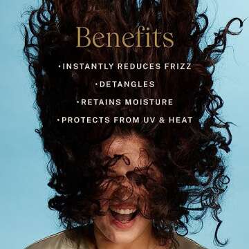 JVN Complete Leave-In Conditioning Mist, Frizz-Free Hydration Spray, UV Protection, Vegan Formula, S...