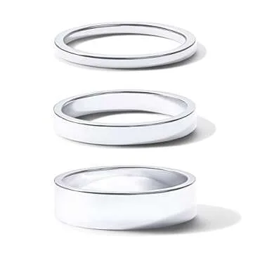 PAVOI 18K Gold Plated 3 Rings Set for Women - Elegant Stackable Rings