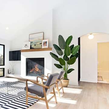 FLOWORLD Bird of Paradise Artificial Plant 6FT Tall Fake Plants with 13 Trunks Faux Banana Leaf Plant in Pot Decorative House Plants Tropical Palm Plant for Home Office Decor Indoor Outdoor