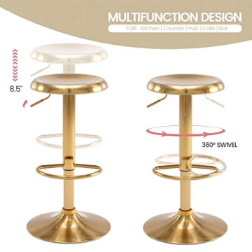 Brage Living Adjustable Bar Stool for Modern Spaces