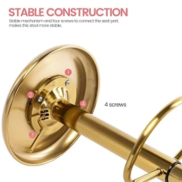 Brage Living Adjustable Bar Stool for Modern Spaces