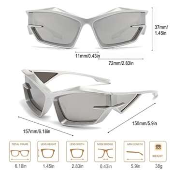 Stylish Futuristic Y2K Sunglasses for All Occasions