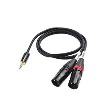 Cable Matters 3.5mm TRS to Dual XLR Cable - Premium 3ft Breakout Cable