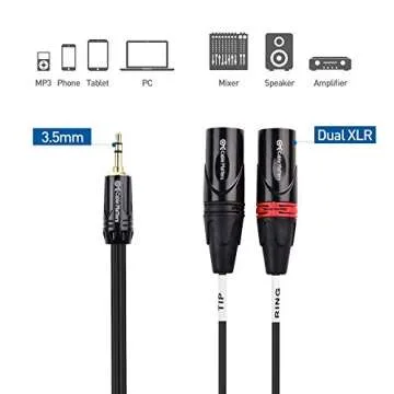 Cable Matters 3.5mm to 2 XLR Cable - Premium Audio Solution