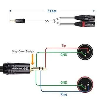 Cable Matters 3.5mm to 2 XLR Cable - Premium Audio Solution