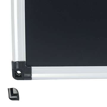 XBoard 48 x 36 Magnetic Chalkboard Black Board, Chalk Board/Blackboard with 2 Magnets