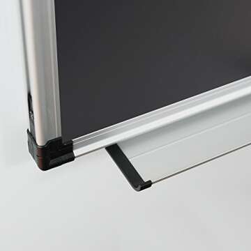 XBoard 48 x 36 Magnetic Chalkboard Black Board, Chalk Board/Blackboard with 2 Magnets