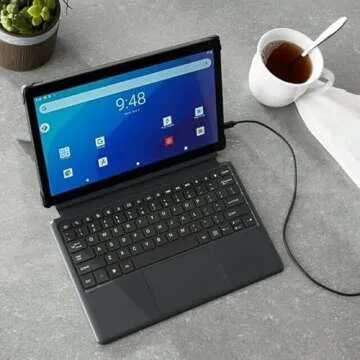 Onn. 11.6" Tablet Pro with Keyboard - 64GB Storage - 4GB RAM - 2.0 GHz Octa-Core Android 11 - 1920 x...